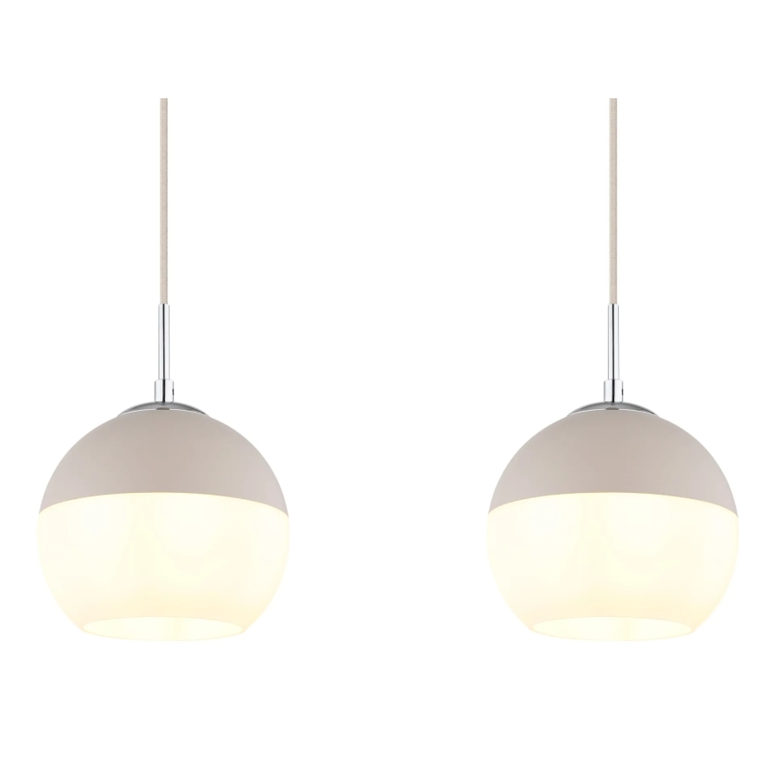 Globo - Pendel på wire 3xE27/60W/230V