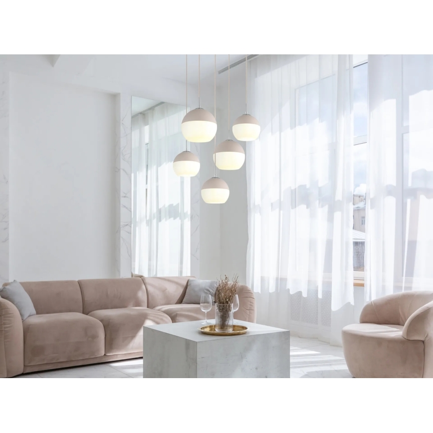 Globo - Pendel på kabel 5xE27/60W/230V