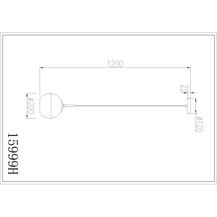 Globo - Pendel på ledning 1xE27/60W/230V Ø 20 cm