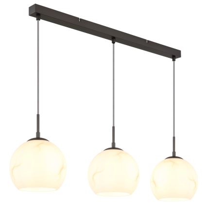 Globo - Pendel med wireophæng 3xE27/60W/230V