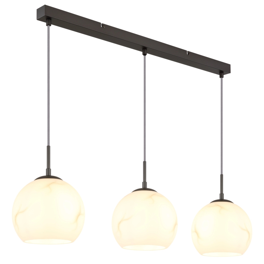 Globo - Pendel med wireophæng 3xE27/60W/230V