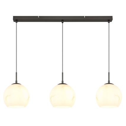 Globo - Pendel med wireophæng 3xE27/60W/230V