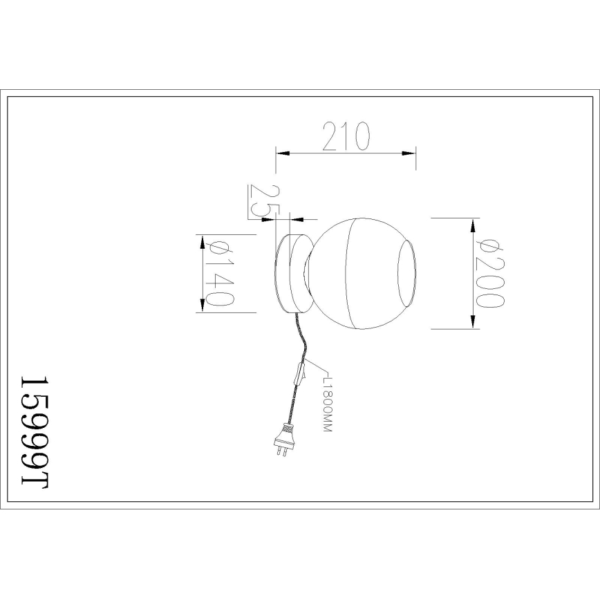 Globo - Bordlampe 1xE27/60W/230V