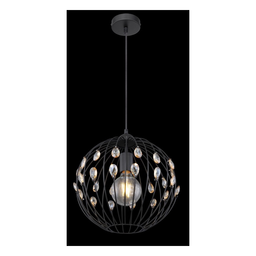 Globo - Pendel på kabel 1xE27/60W/230V Ø 30 cm