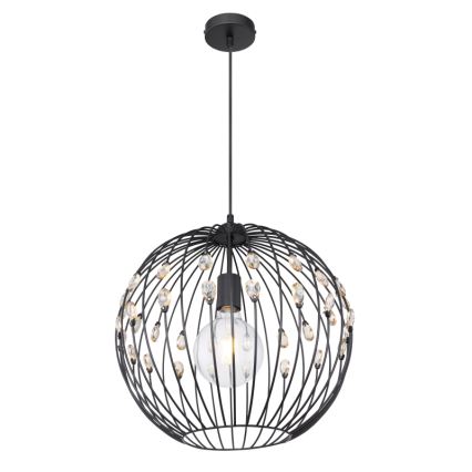 Globo - Pendel med kabelophæng, 1 x E27, max. 60 W, 230 V, Ø 40 cm