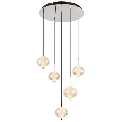 Globo - LED pendel 5xLED/6,6W/230V 3000/4500/6500K
