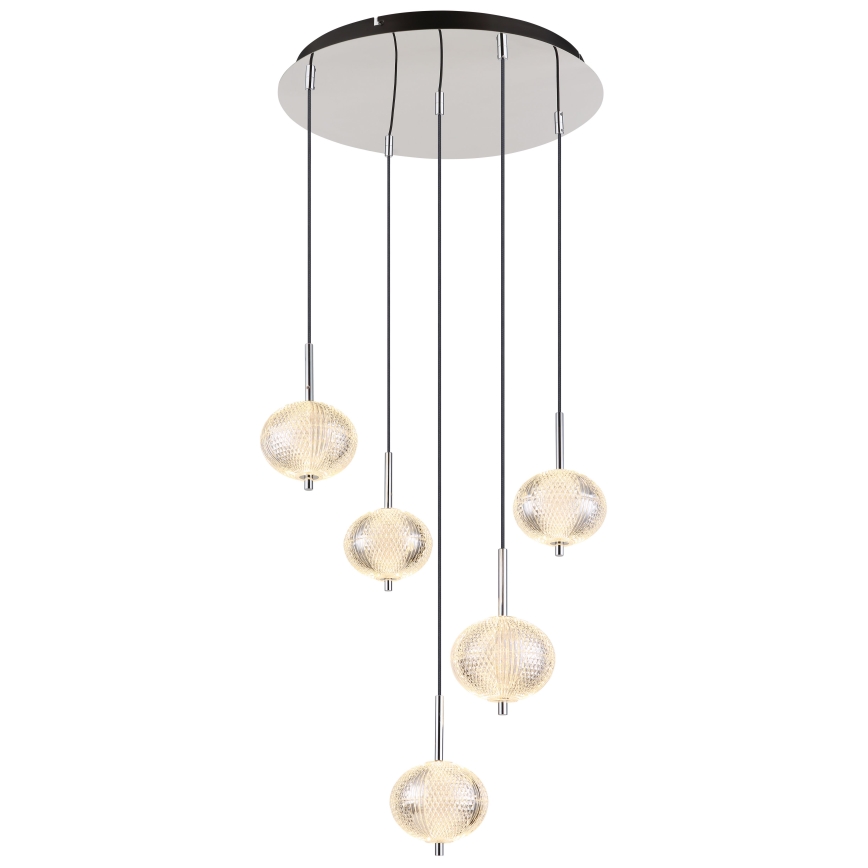 Globo - LED pendel 5xLED/6,6W/230V 3000/4500/6500K