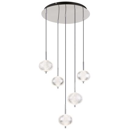 Globo - LED pendel 5xLED/6,6W/230V 3000/4500/6500K