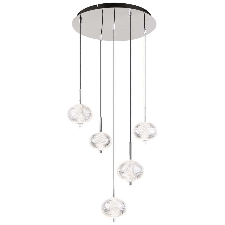 Globo - LED pendel 5xLED/6,6W/230V 3000/4500/6500K