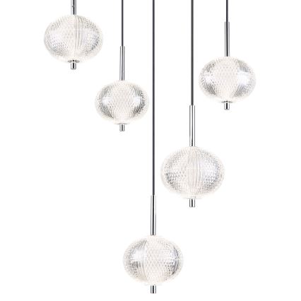 Globo - LED pendel 5xLED/6,6W/230V 3000/4500/6500K