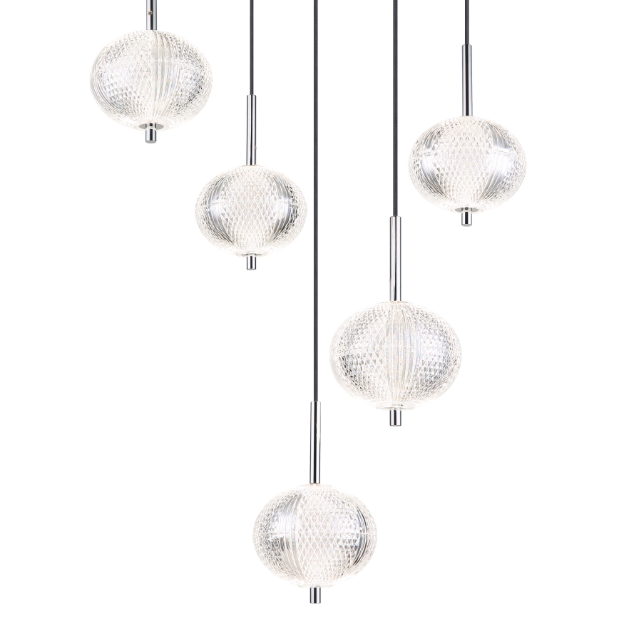 Globo - LED pendel 5xLED/6,6W/230V 3000/4500/6500K