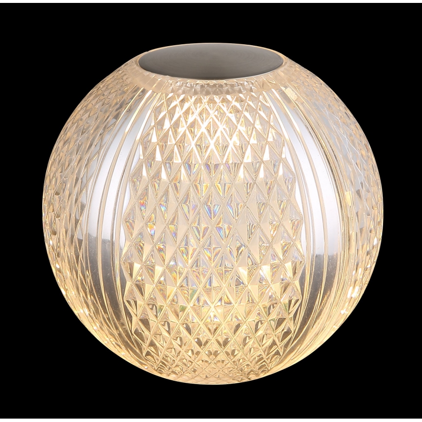 Globo - LED bordlampe m. touch-funktion dæmpbar LED/2W/5V 1200 mAh USB transparent