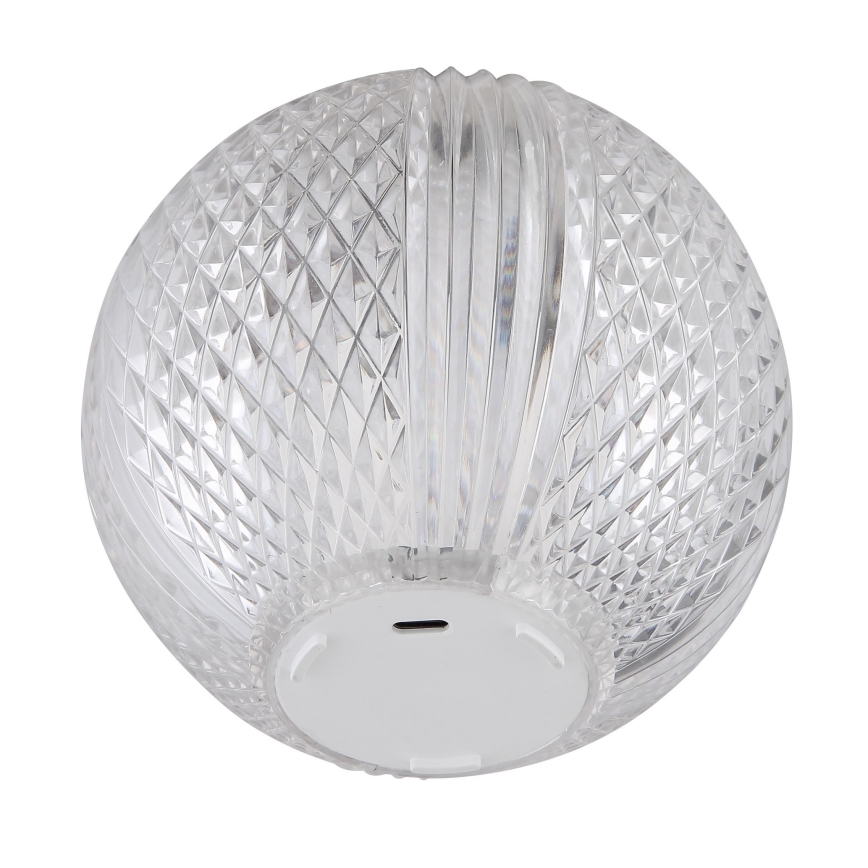 Globo - LED bordlampe m. touch-funktion dæmpbar LED/2W/5V 1200 mAh USB transparent