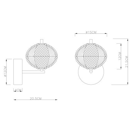 Globo - LED væglampe LED/7W/230V 3000/4500/6500K