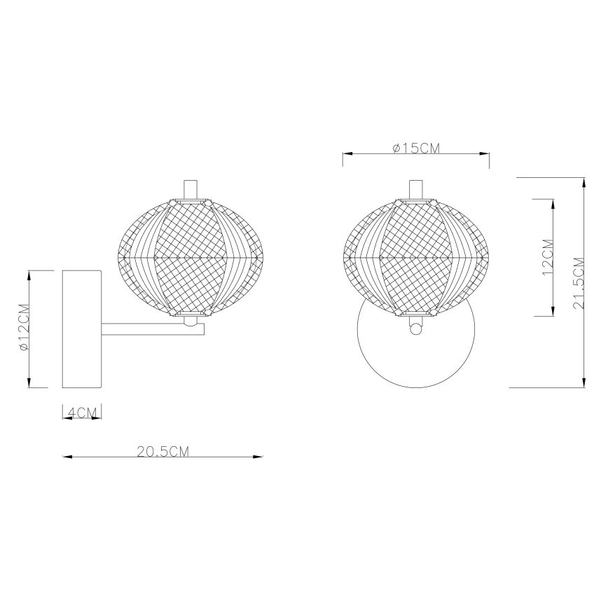 Globo - LED væglampe LED/7W/230V 3000/4500/6500K