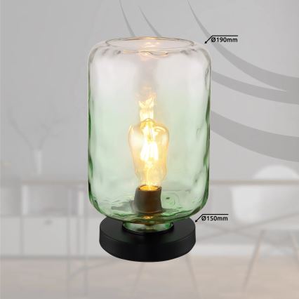 Globo - Bordlampe 1xE27/60W/230V grøn