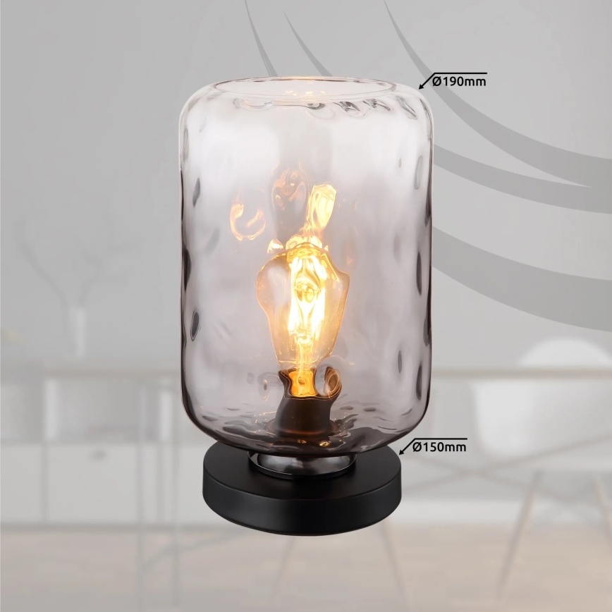 Globo - Bordlampe 1xE27/60W/230V grå