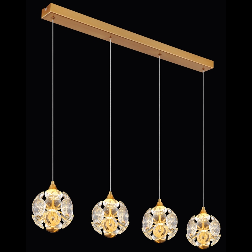 Globo - LED-pendel med kabelophæng LED/32W/230V 3000K guld