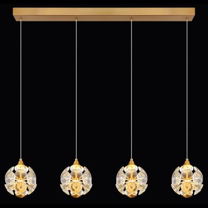 Globo - LED-pendel med kabelophæng LED/32W/230V 3000K guld