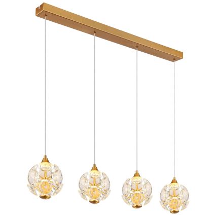Globo - LED-pendel med kabelophæng LED/32W/230V 3000K guld