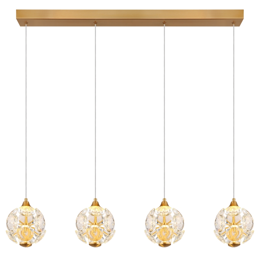 Globo - LED-pendel med kabelophæng LED/32W/230V 3000K guld