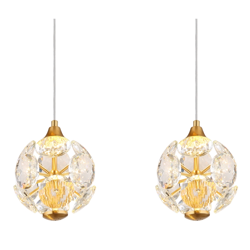 Globo - LED-pendel med kabelophæng LED/32W/230V 3000K guld