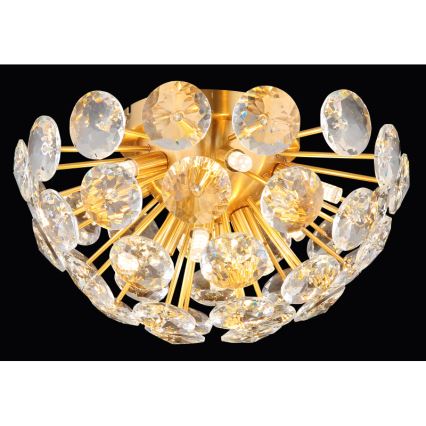 Globo - Loftlampe 10xG9/7W/230V guldfarvet diameter 39 cm