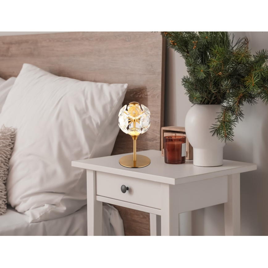 Globo - LED Bordlampe LED/8W/230V 3000K guldfarvet