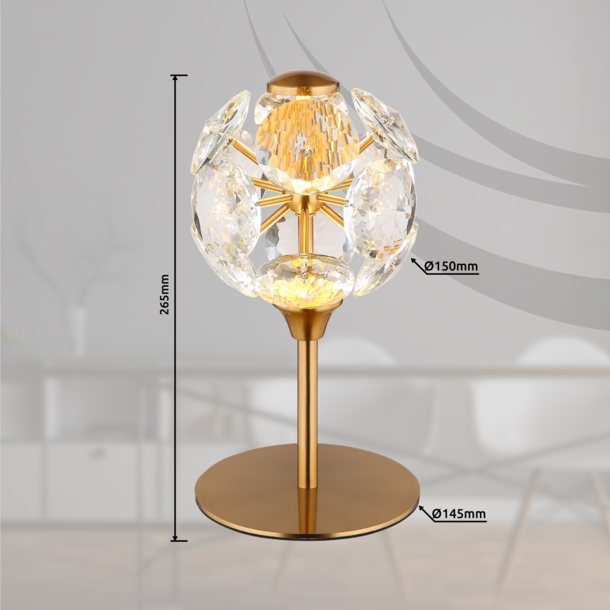 Globo - LED Bordlampe LED/8W/230V 3000K guldfarvet