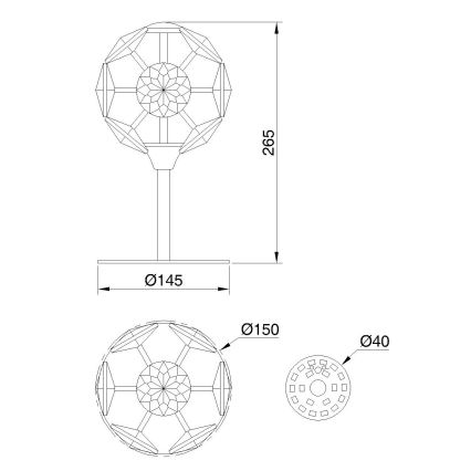 Globo - LED-bordlampe LED/8W/230V