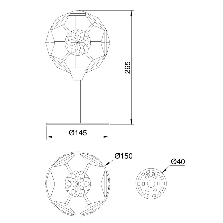 Globo - LED-bordlampe LED/8W/230V