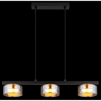 Globo - LED pendel 3xGX53/6W/230V røget/brun