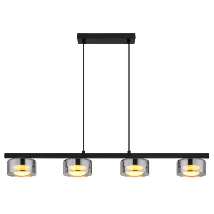 Globo - LED pendel 4xGX53/6W/230V røget/sort