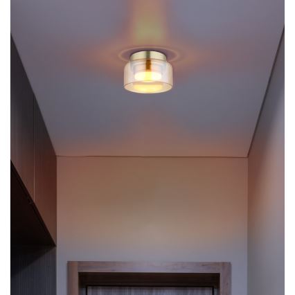 Globo - LED loftlampe 1xGX53/6W/230V diameter 13 cm røget/brun