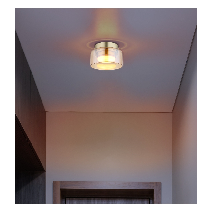 Globo - LED loftlampe 1xGX53/6W/230V diameter 13 cm røget/brun