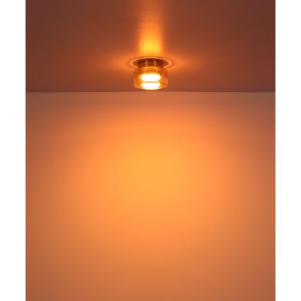 Globo - LED loftlampe 1xGX53/6W/230V diameter 13 cm røget/brun