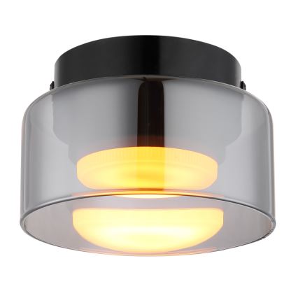Globo - LED loftlampe 1xGX53/6W/230V diameter 13 cm røget/sort