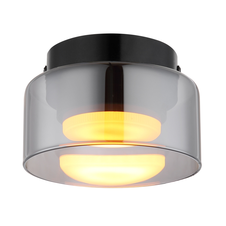 Globo - LED loftlampe 1xGX53/6W/230V diameter 13 cm røget/sort