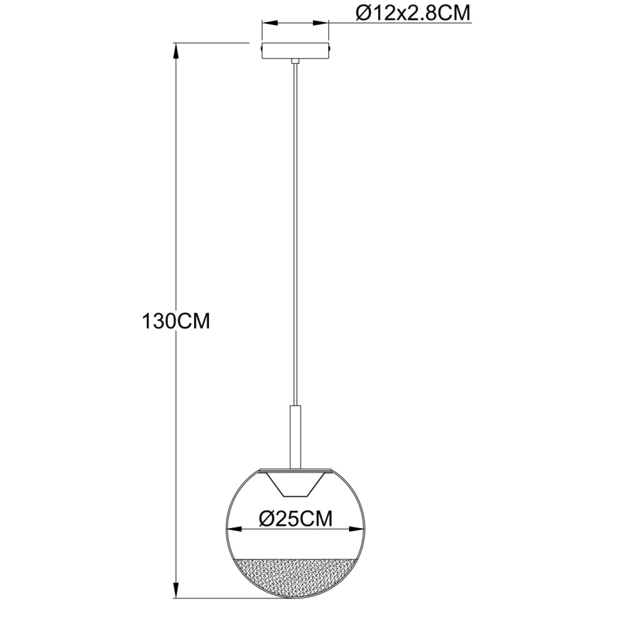 Globo - LED-pendel på kabel LED/8W/230V