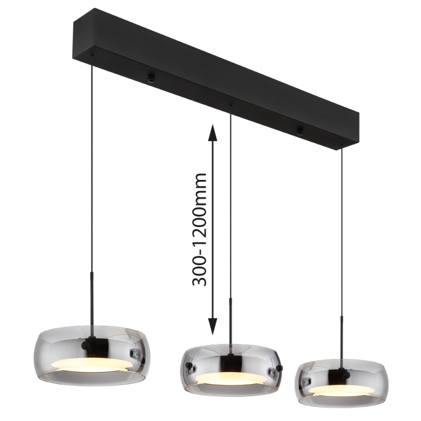 Globo - LED-lysekrone på kabel LED/30W/230V 3000K