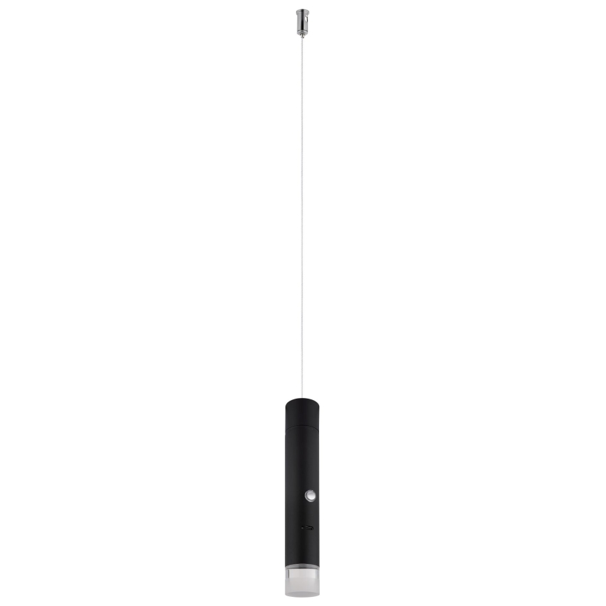 Globo - LED dæmpbar berøringsbetjent genopladelig lampe 2-i-1 LED/2W/230/5V sort