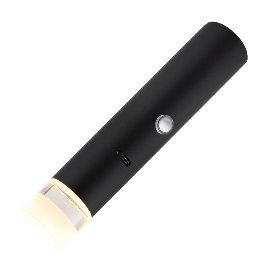 Globo - LED dæmpbar berøringsbetjent genopladelig lampe 2-i-1 LED/2W/230/5V sort