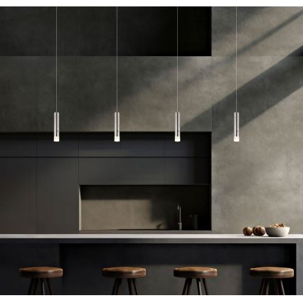 Globo - LED dæmpbar berøringsbetjent genopladelig lampe 2-i-1 LED/2W/230/5V mat krom