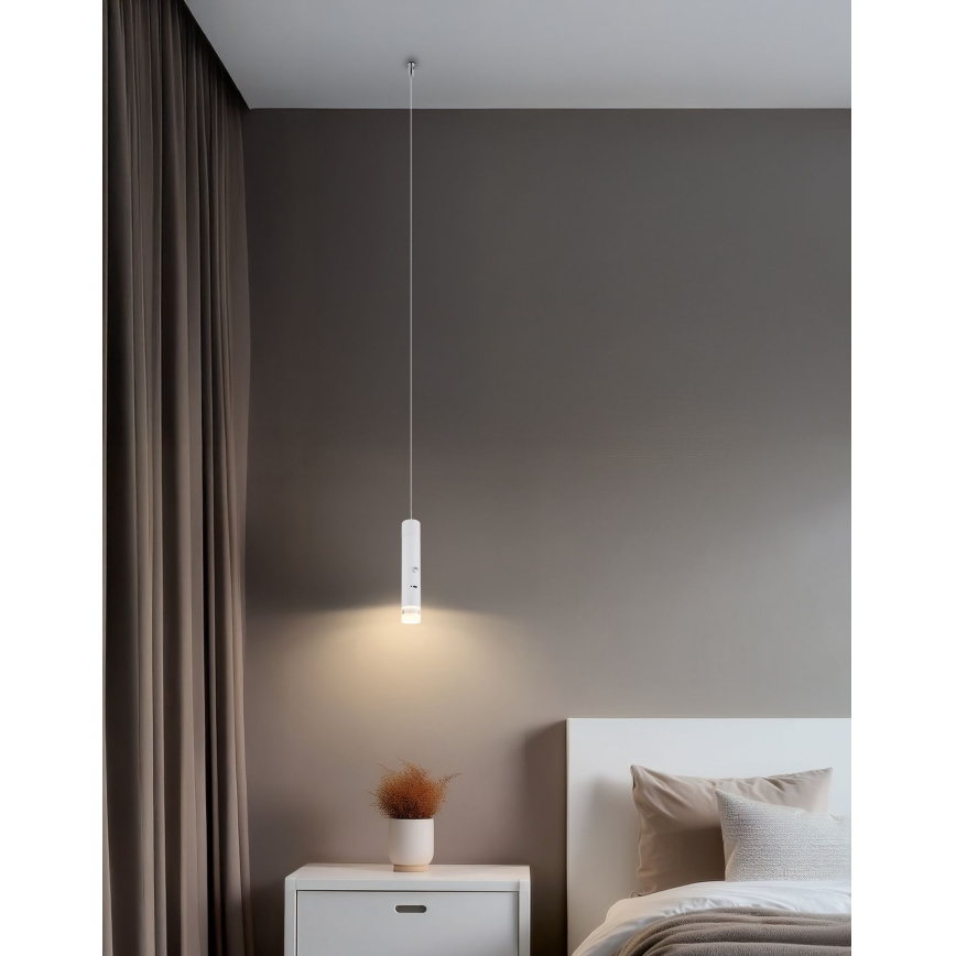 Globo - LED Dæmpbar berøringsbetjent genopladelig lampe 2-i-1 LED/2W/230/5V hvid