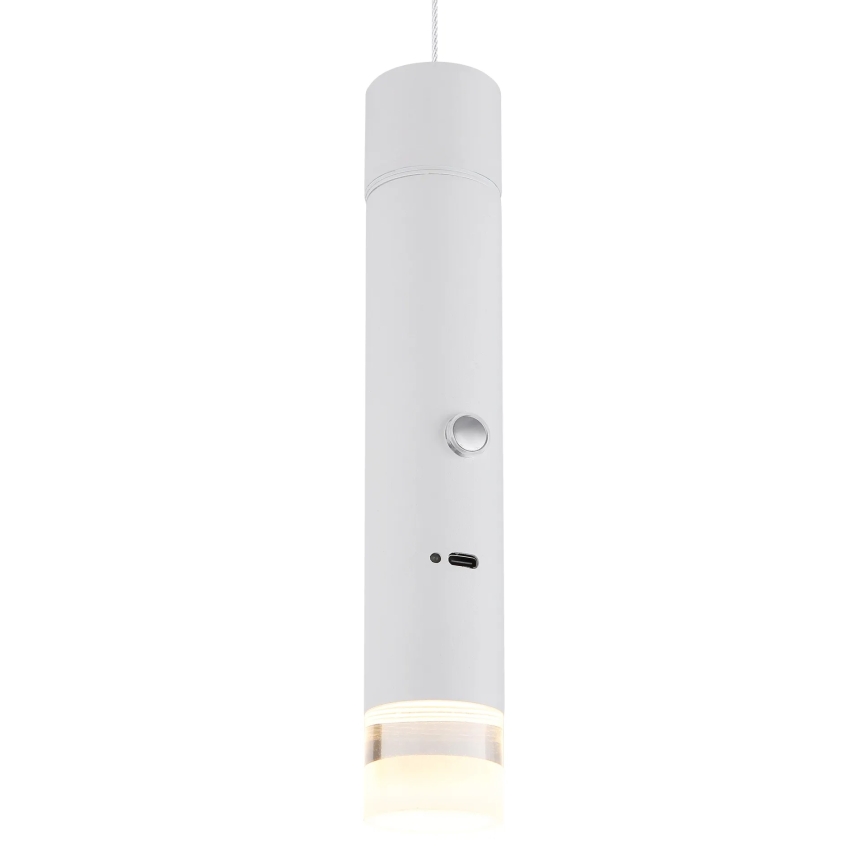 Globo - LED Dæmpbar berøringsbetjent genopladelig lampe 2-i-1 LED/2W/230/5V hvid