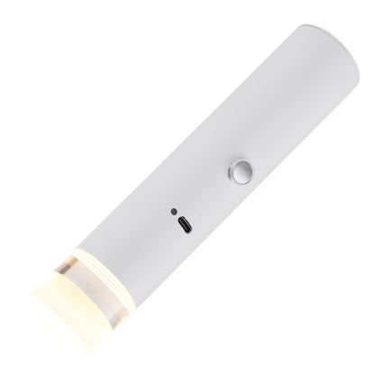 Globo - LED Dæmpbar berøringsbetjent genopladelig lampe 2-i-1 LED/2W/230/5V hvid
