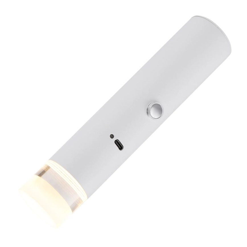 Globo - LED Dæmpbar berøringsbetjent genopladelig lampe 2-i-1 LED/2W/230/5V hvid