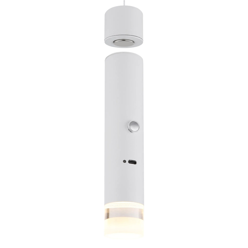 Globo - LED Dæmpbar berøringsbetjent genopladelig lampe 2-i-1 LED/2W/230/5V hvid