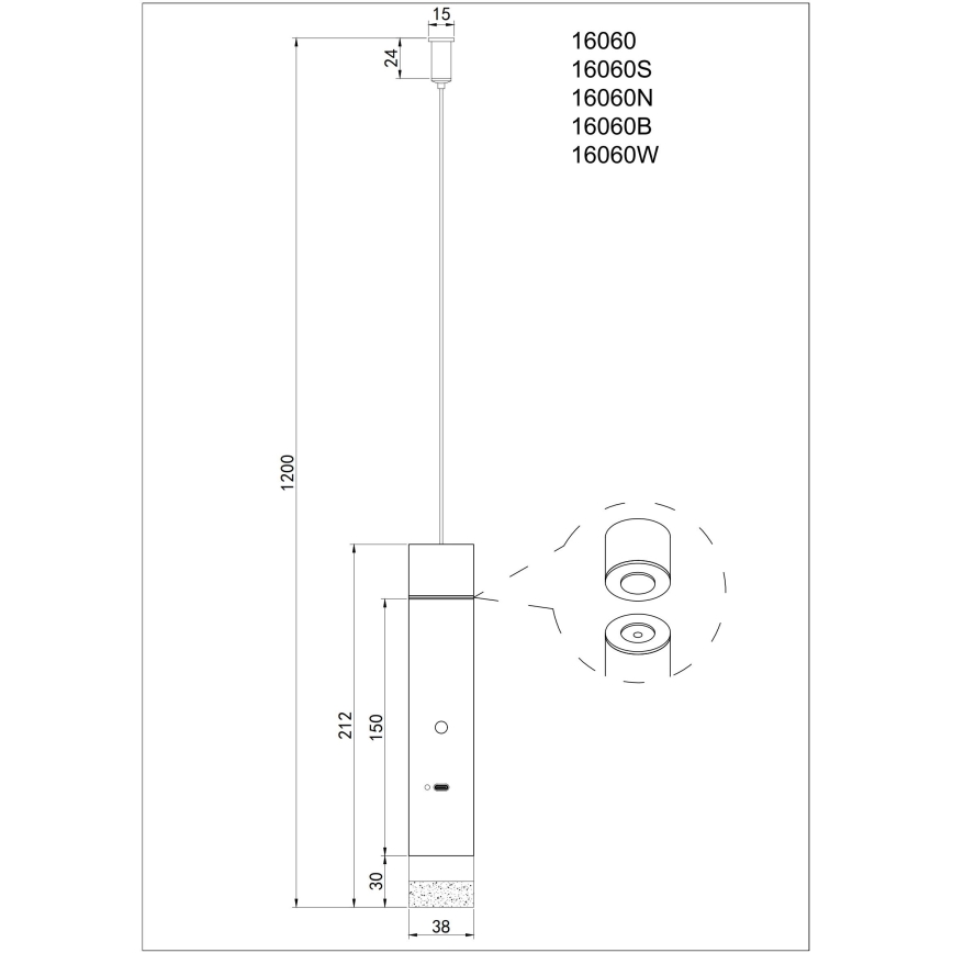 Globo - LED Dæmpbar berøringsbetjent genopladelig lampe 2-i-1 LED/2W/230/5V hvid