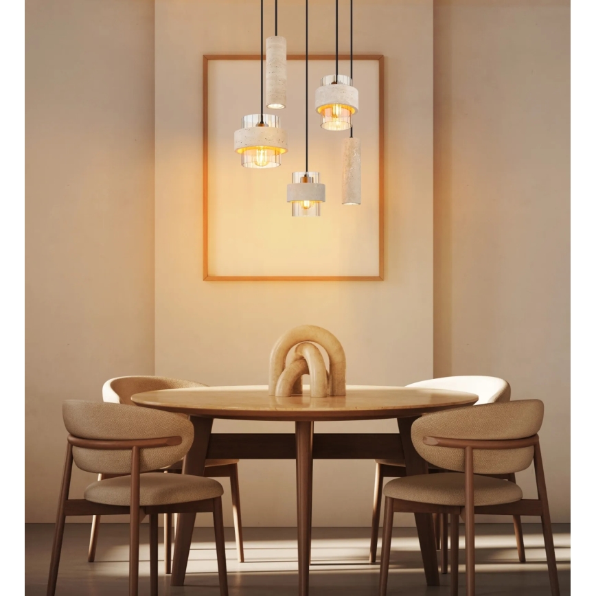Globo - Loftlampe med wireophæng 3xE27/40W/230V + 2xGU10/10W